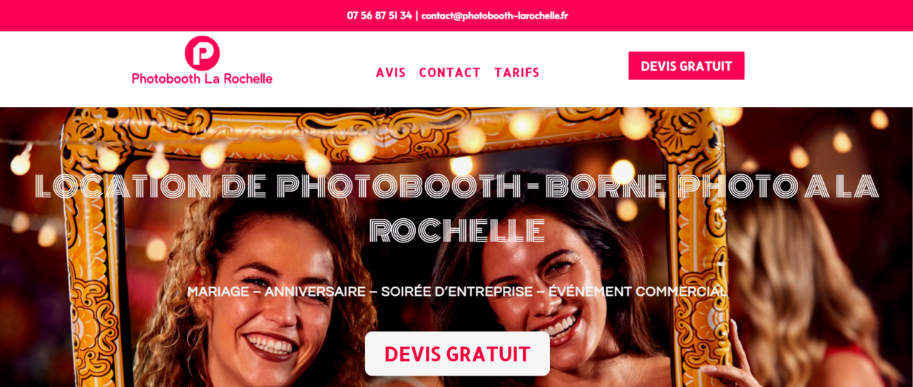 Site de Photobooth La Rochelle