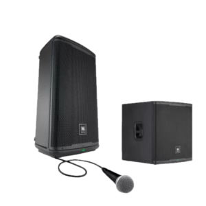 Pack sono et lumière : enceinte, jeu de lumière, micro