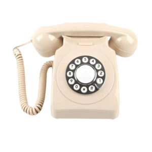 Téléphone rétro pour livre d’or audio